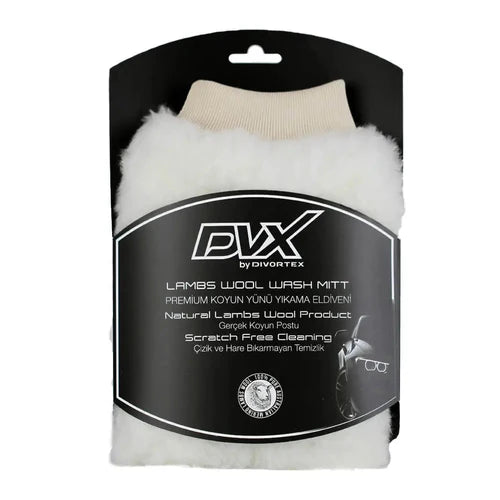 Dvx Genuine Lambwool Washing Mitt White